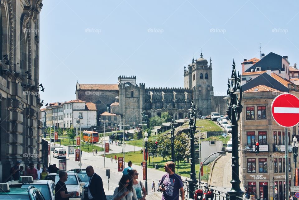 the castle in Porto, Portugal
