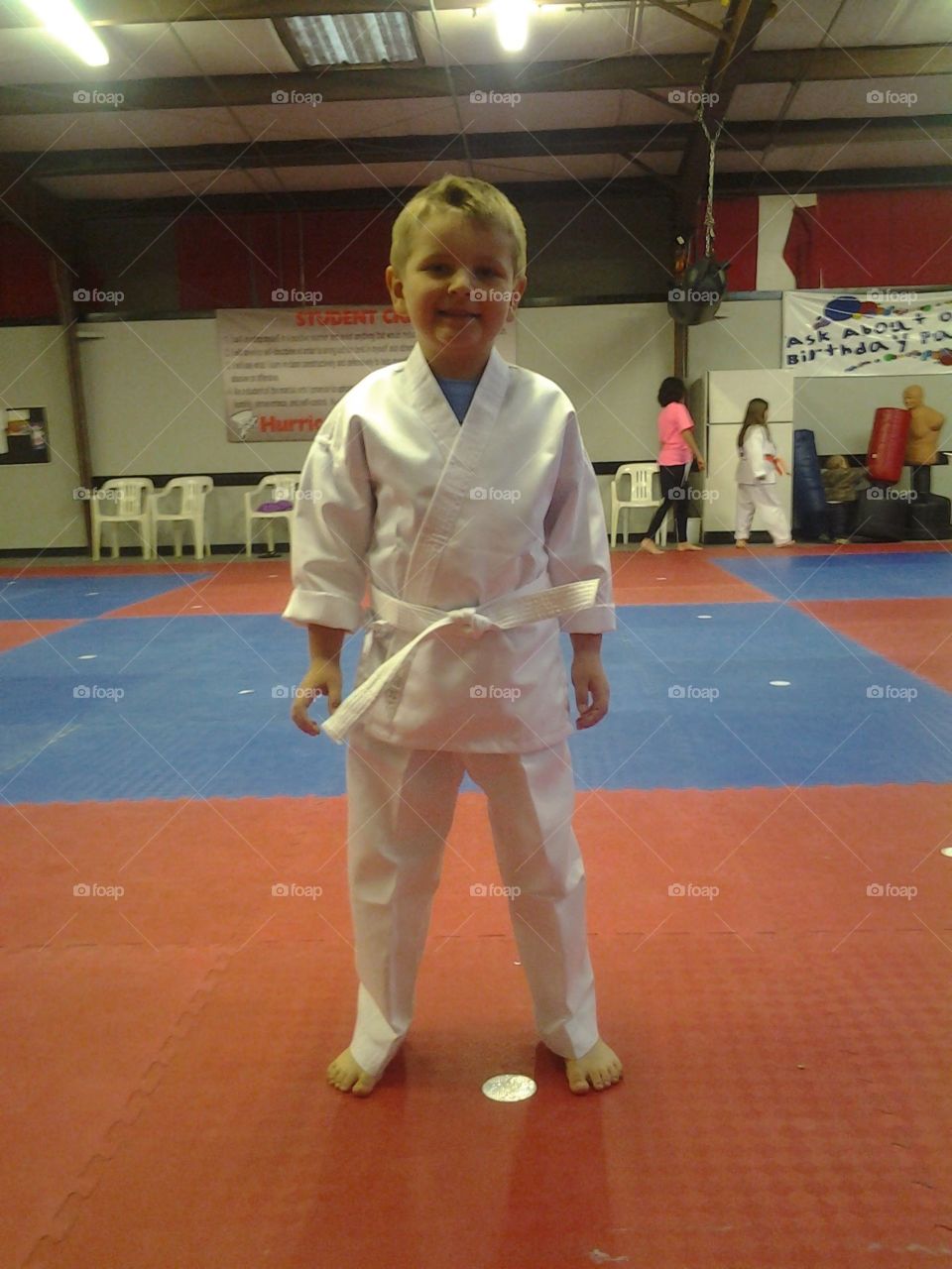 Learning martial arts and just oh so cute doing so