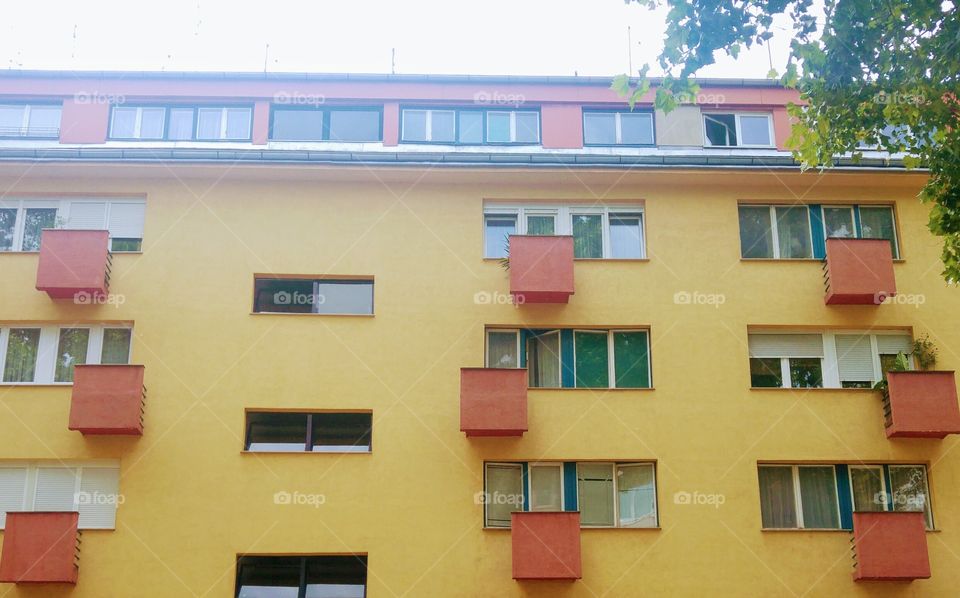 Orange balcony