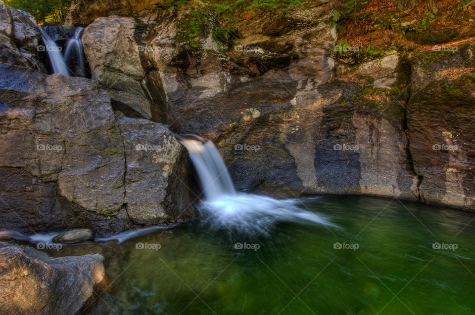 waterfall river pool stone by mhorvath