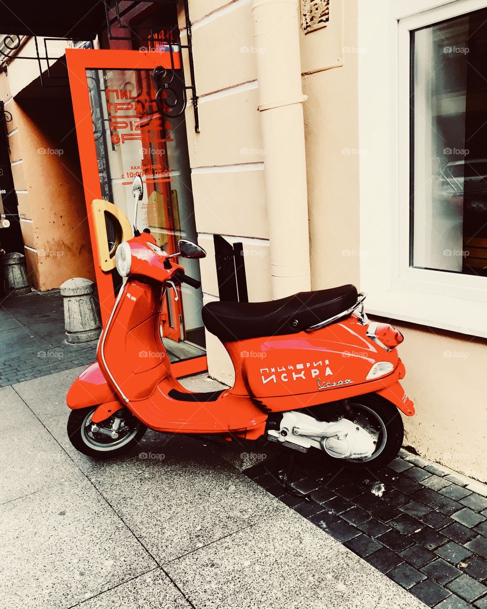 on one of St. Petersburg streets this machine was seen)) It was impossible not to take pictures)