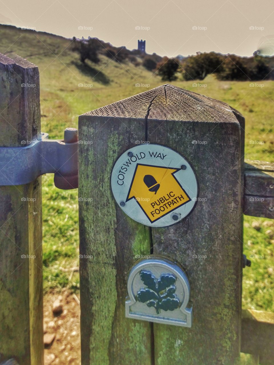 Footpath. Cotswolds way