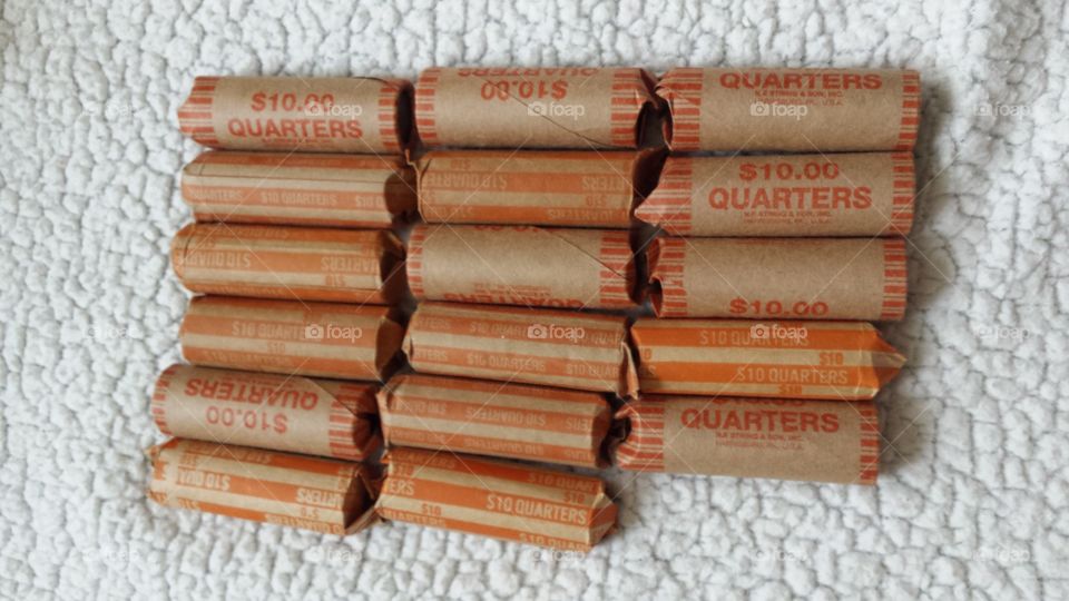 quarters rolled