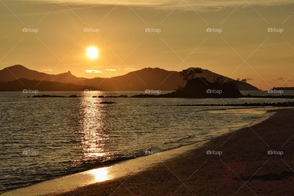 Sunset Nacula Island, Fiji