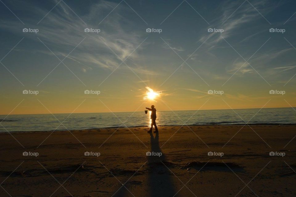 Walking under Sunset