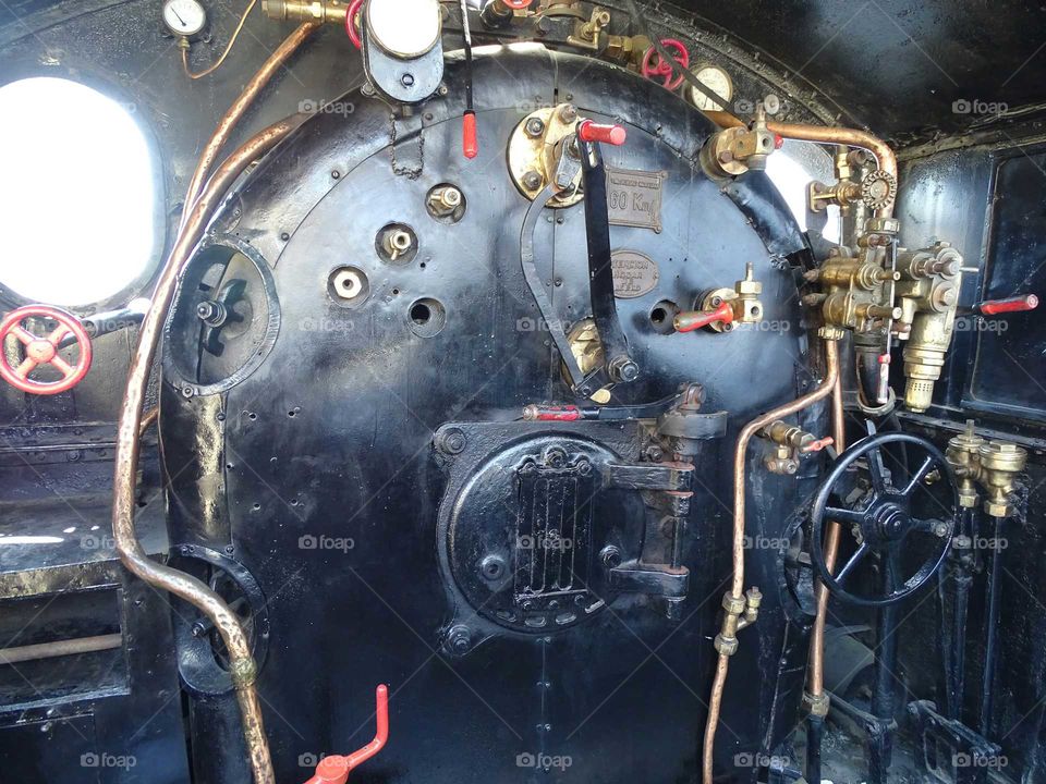Controls of the locomotive