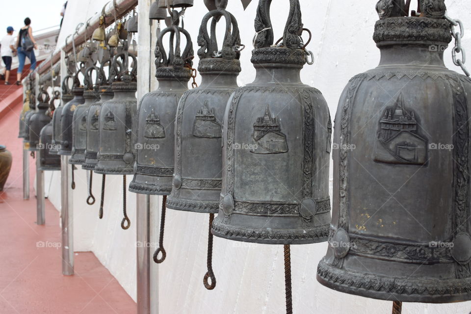 Buddhist bells bangkok thailand