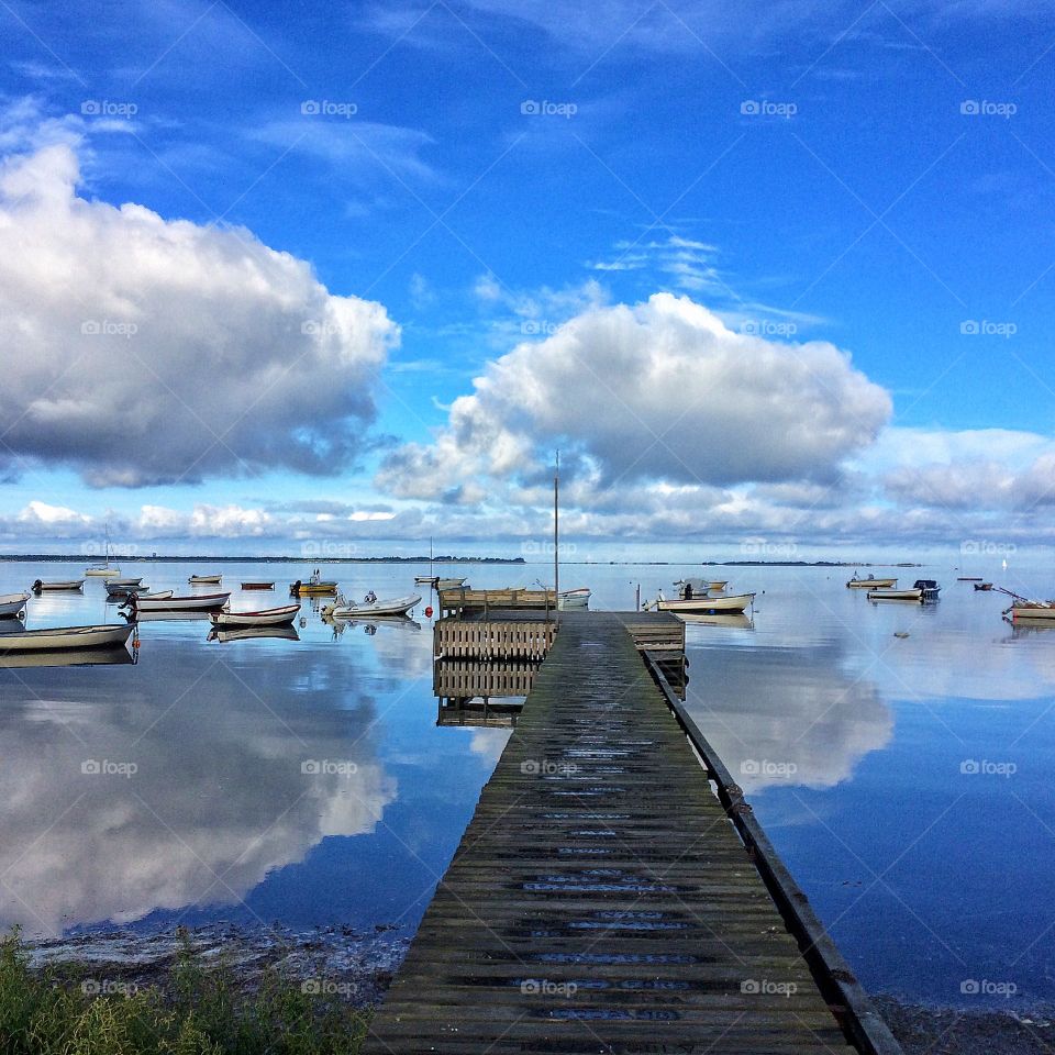 Reflections of clouds 