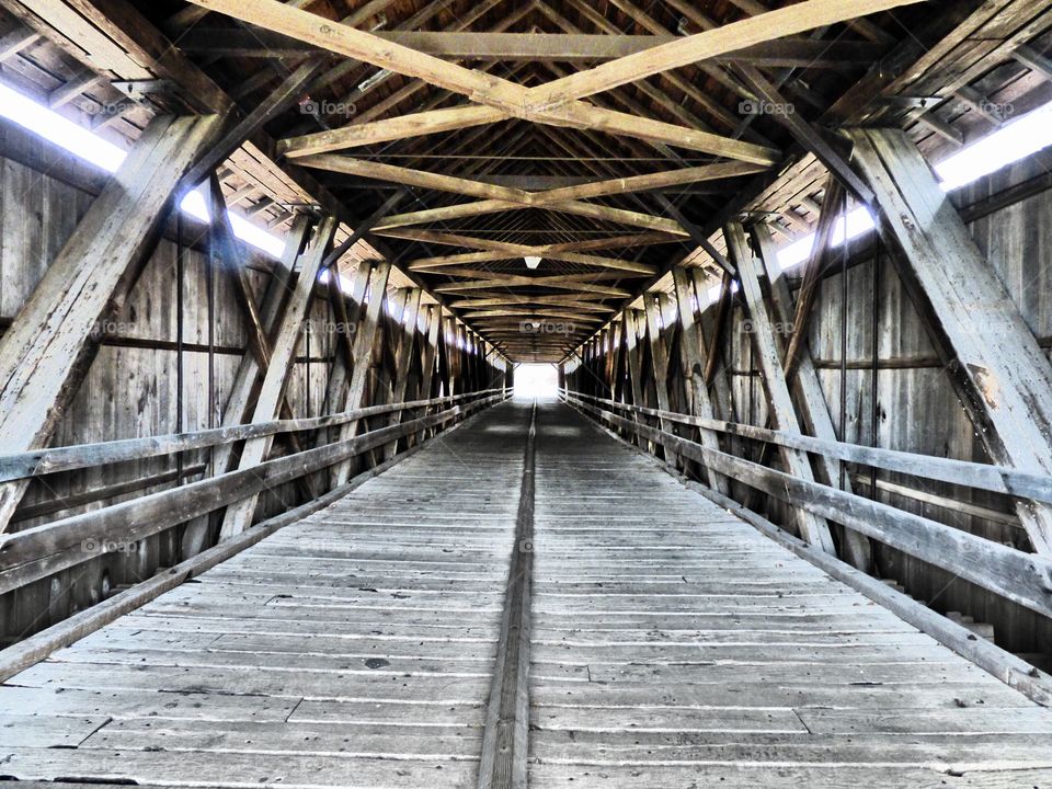Covered bridge inside