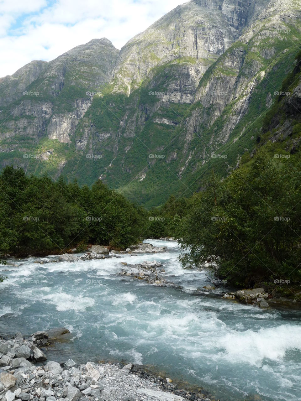 Flowing river, Norway