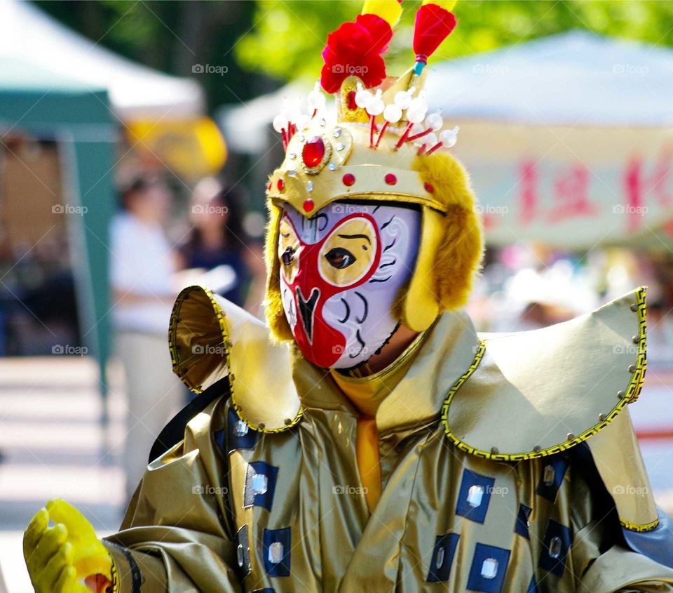 Face Changer. Asian American Heritage Festival held at the Kensico Dam Plaza in Valhalla, New York on May 30, 2015.