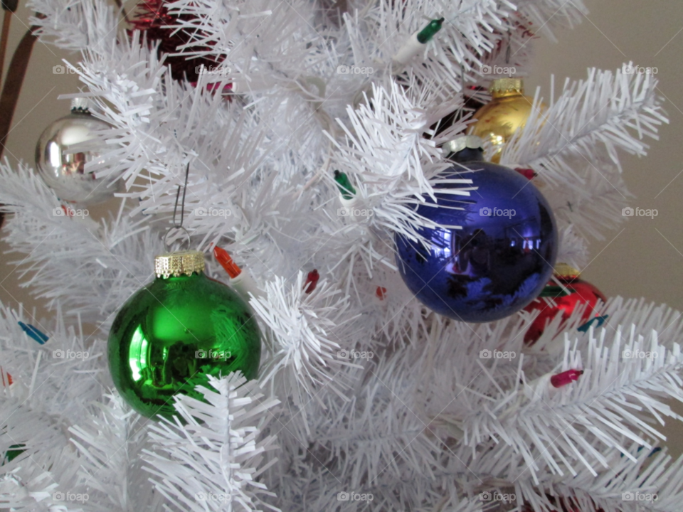 green blue white tree by ashley77