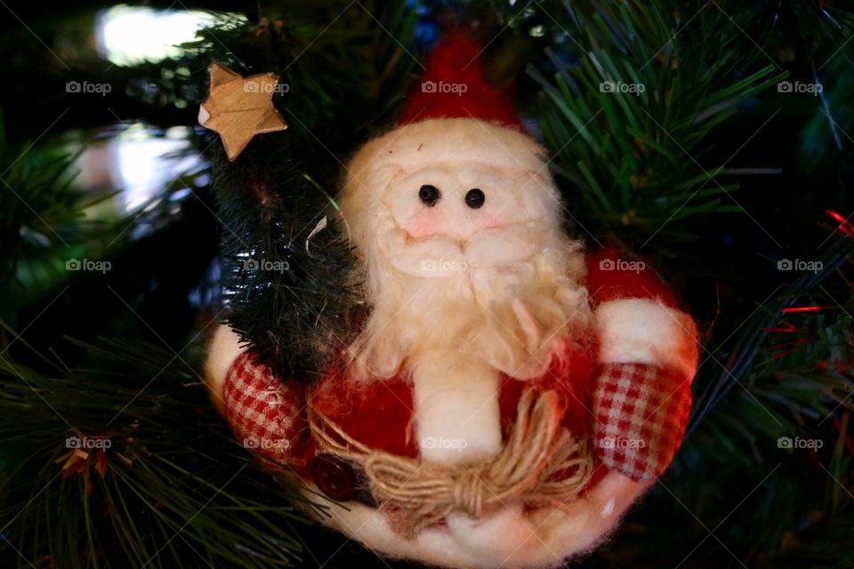 Santa Ornament