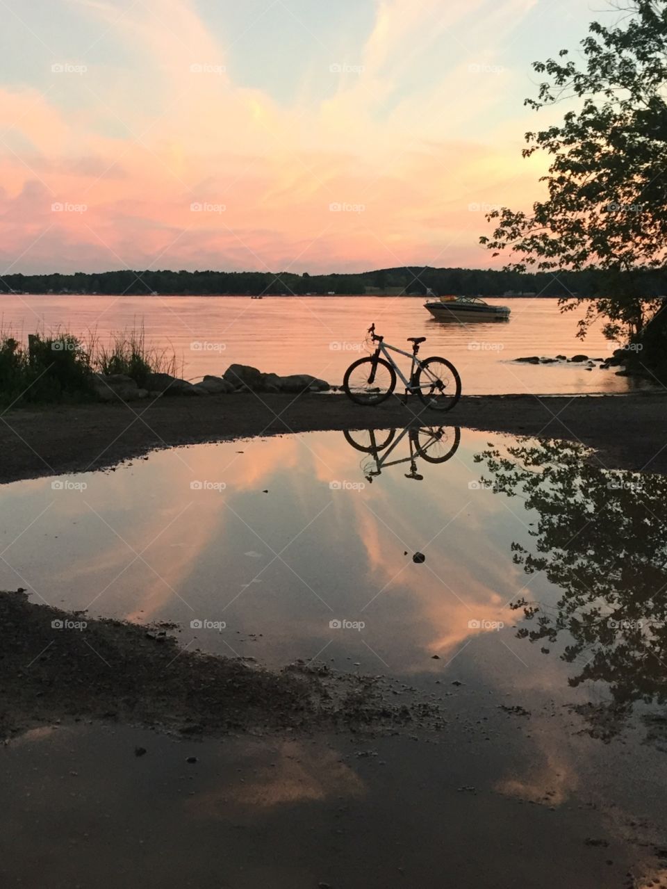 Bike sunset 
