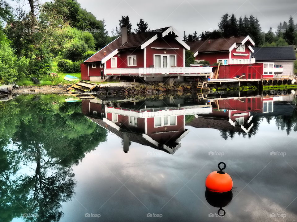 Cottage in the fjords. 