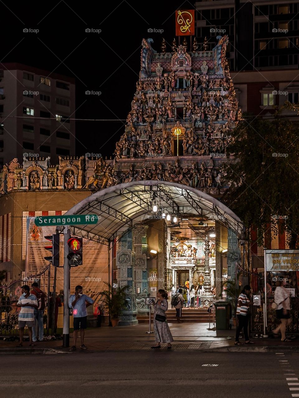 Sri Veeramakaliamman Temple at Little India Singapore.