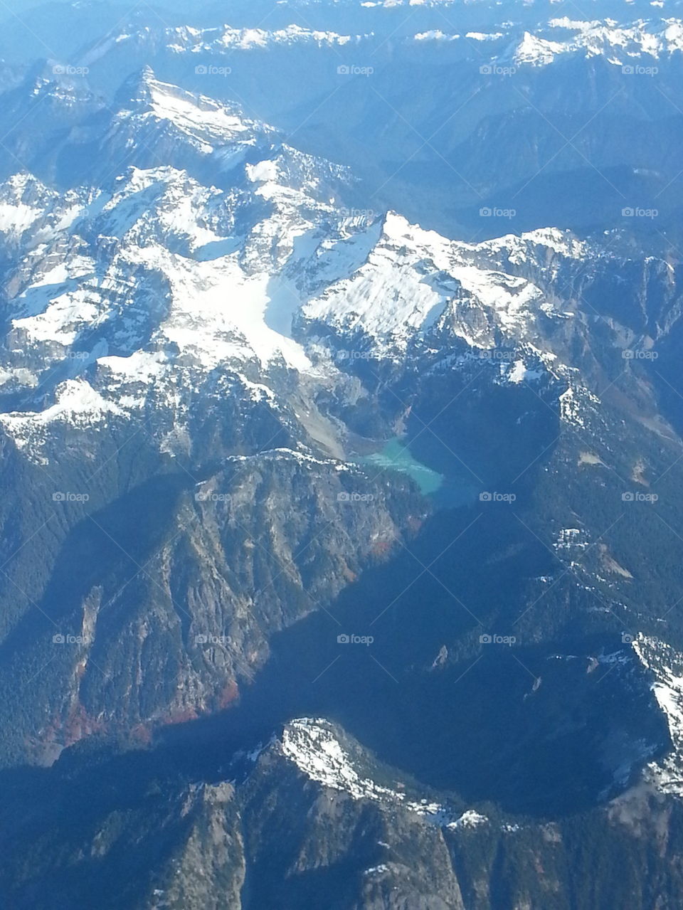snow covered mountains