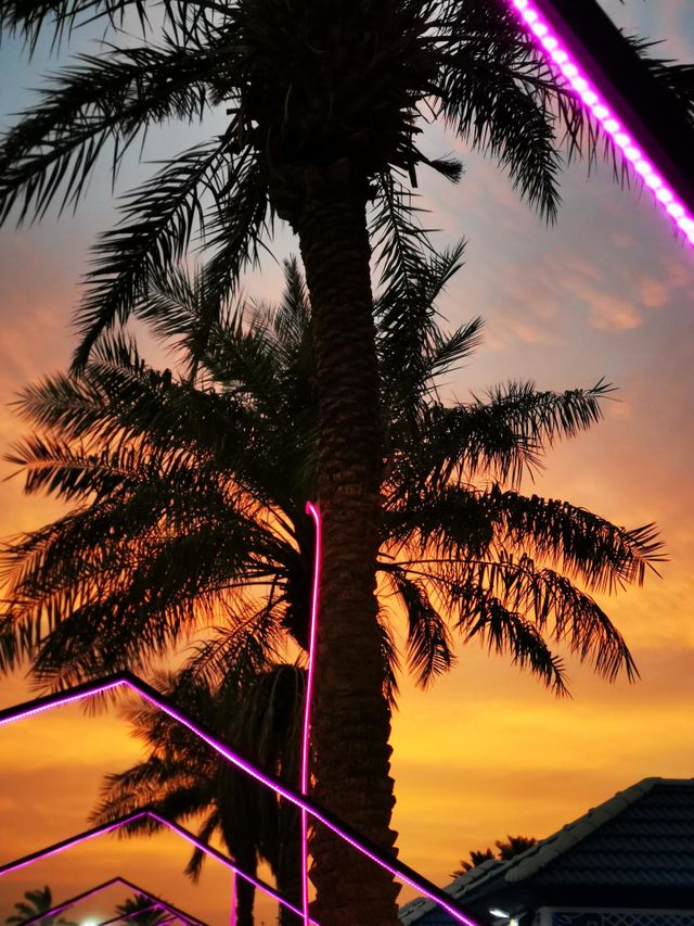 Beautiful sunset on the beach
