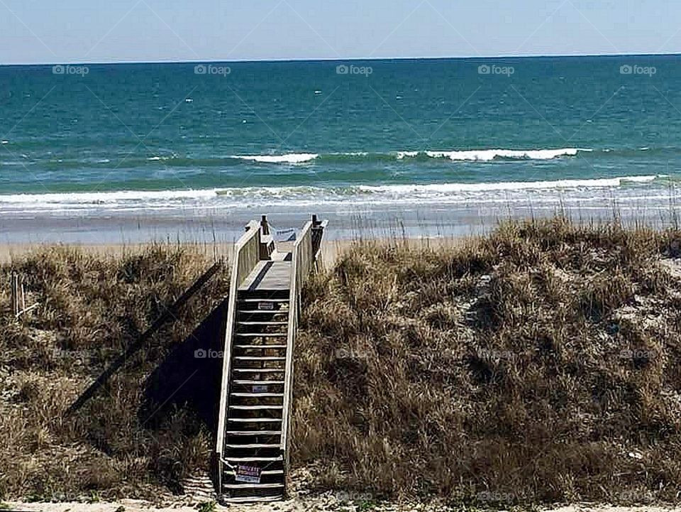 Steps to ocean