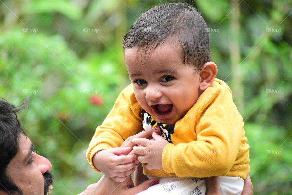 The most precious sight, the smile of a child