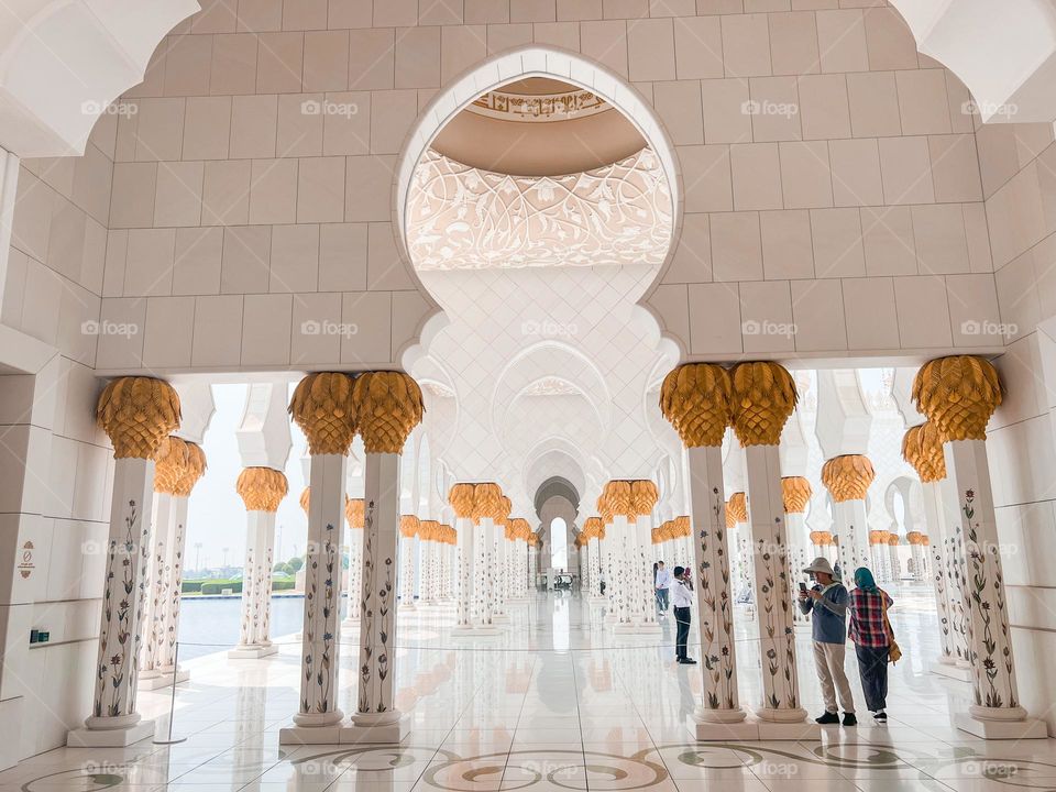 The grand mosque Abu Dhabi