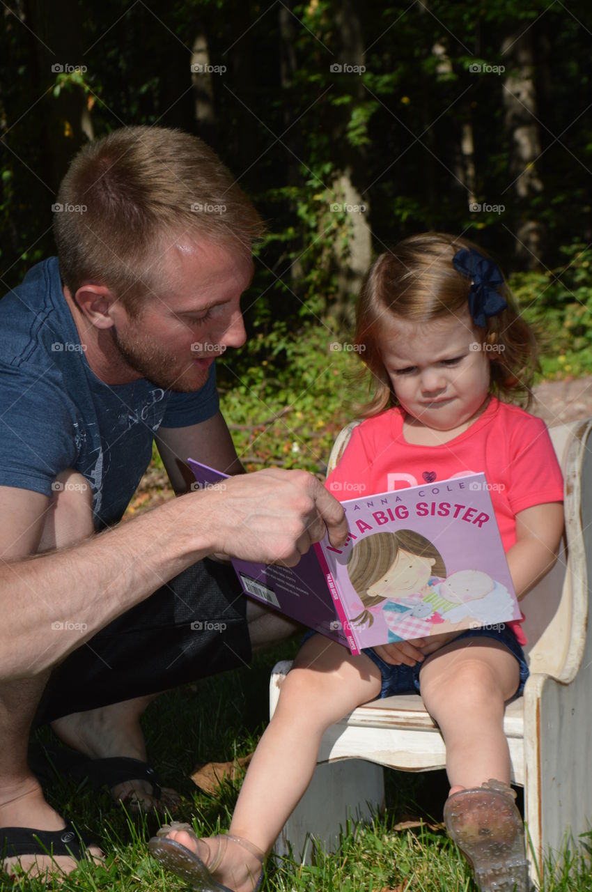 Reading with daddy