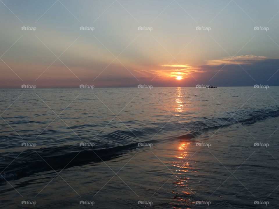 Морской закат Sunset on the sea