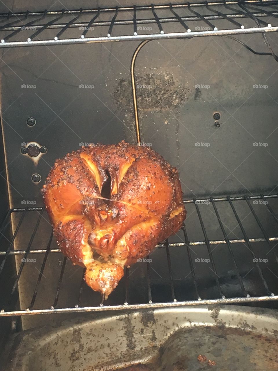 Smoked whole chicken 