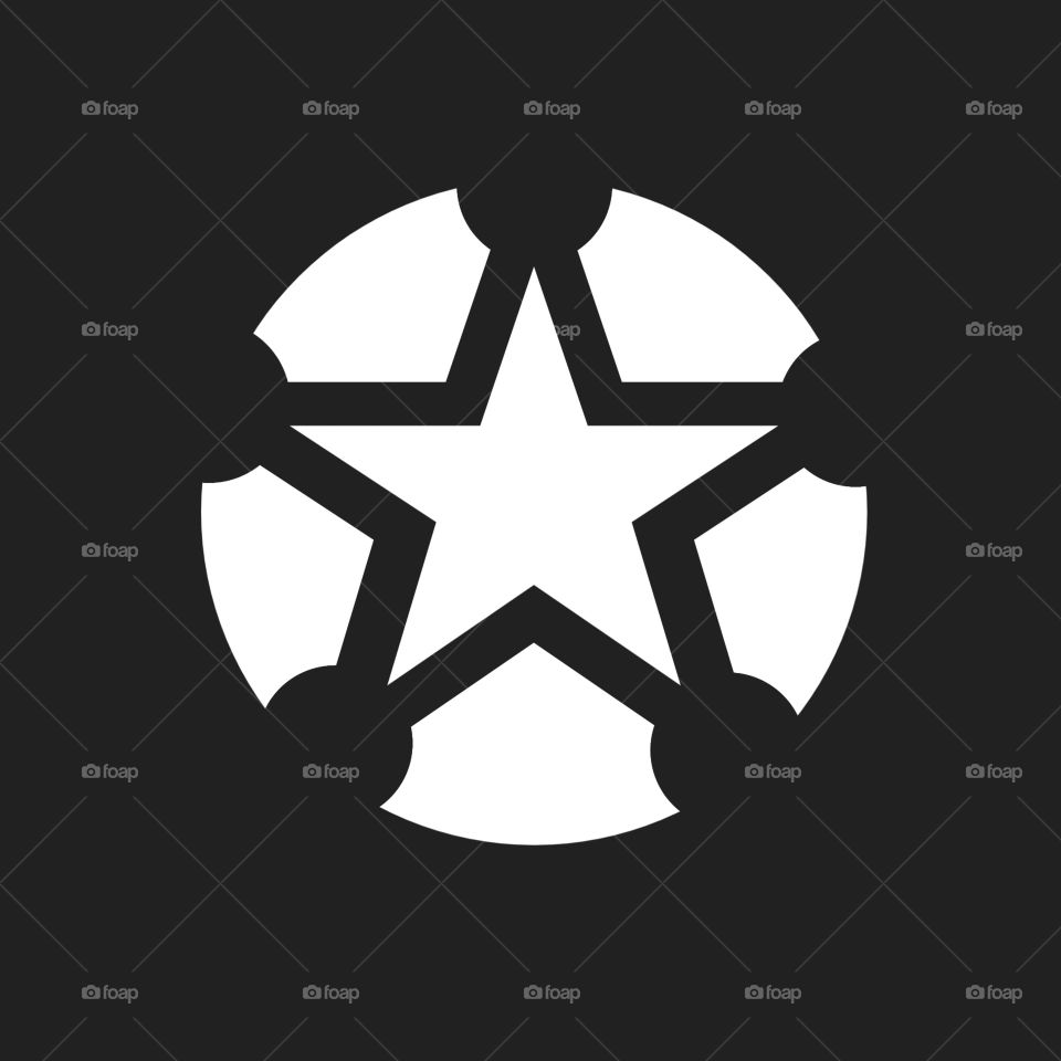 This logo features a star surrounded by a circular design, which can symbolize unity, superiority, or global reach