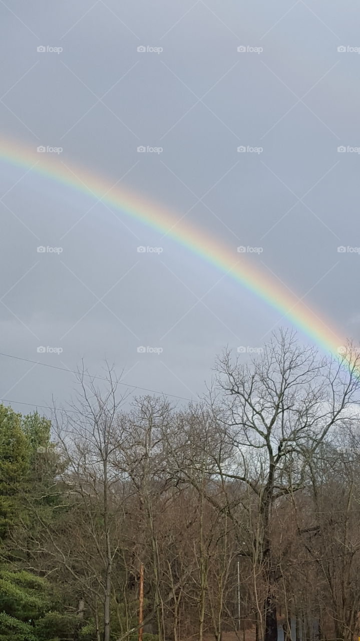 Landscape, Rainbow, Sky, Color, Weather