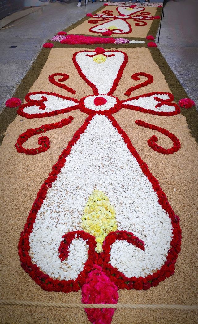 Flower rug.