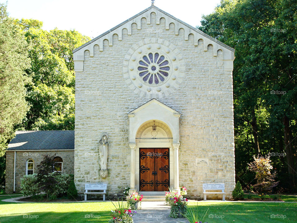 Church with beautiful stained glass