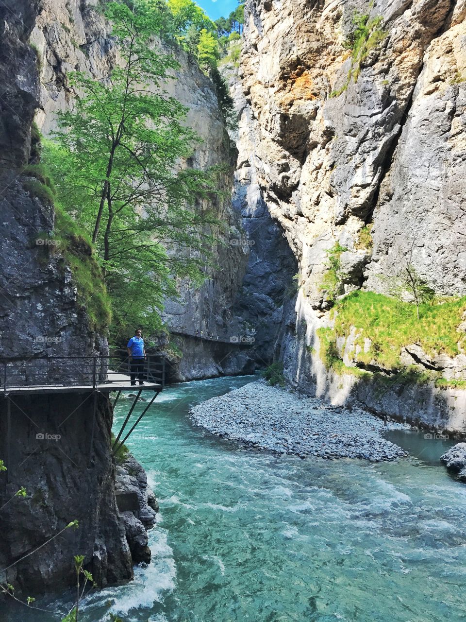 Aare gorge in Switzerland