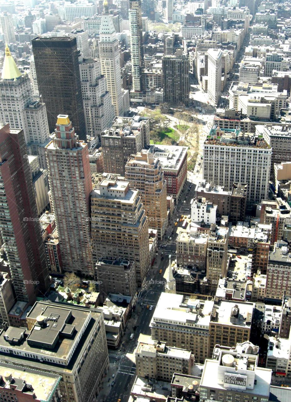 New York City from building top