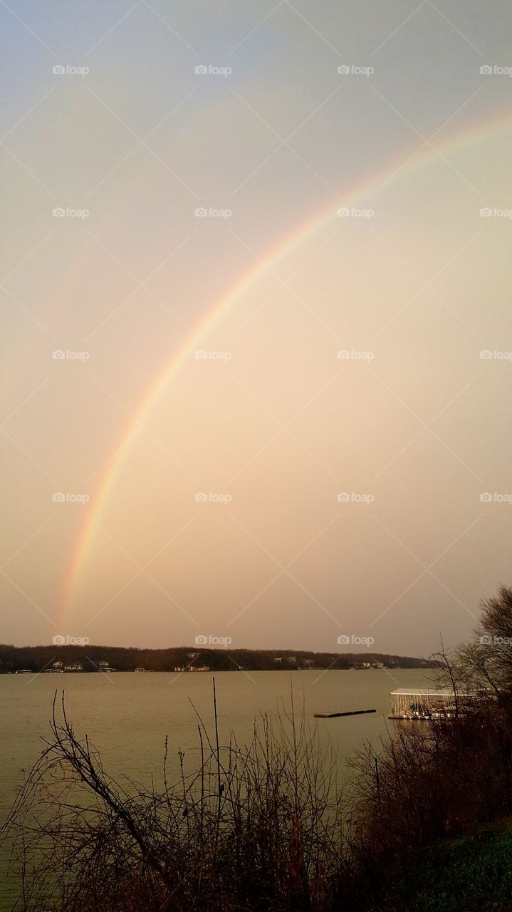 Evening rainbow, Lake of the Ozarks