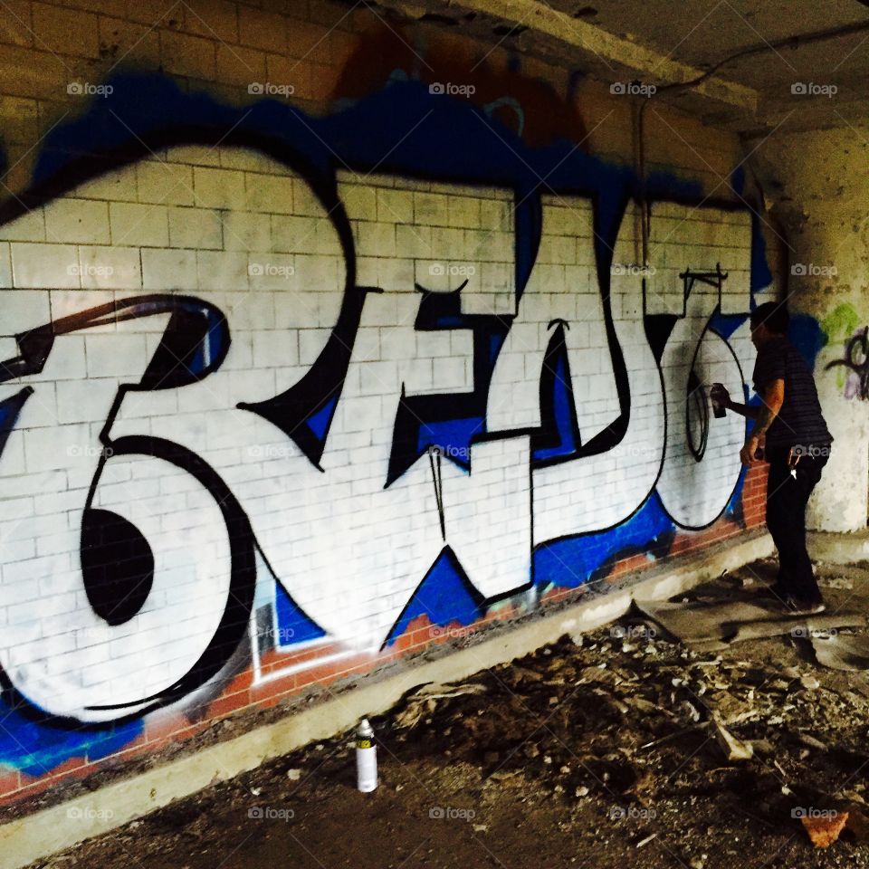 Graffiti, Vandalism, Street, Wall, Subway System