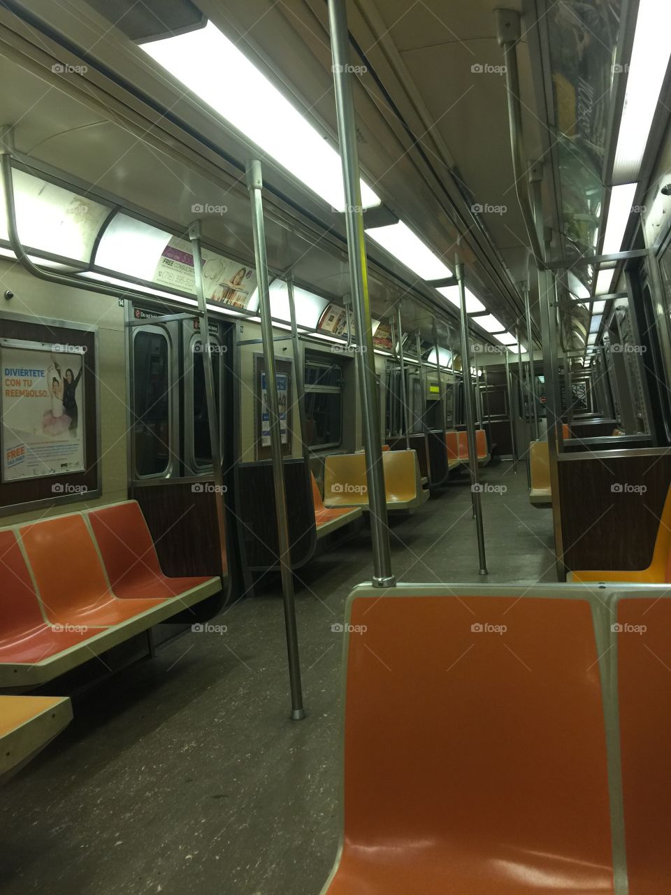 New York subway packed 