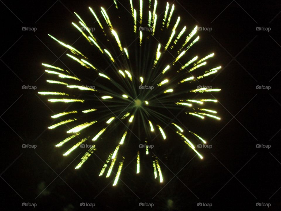 Green firework