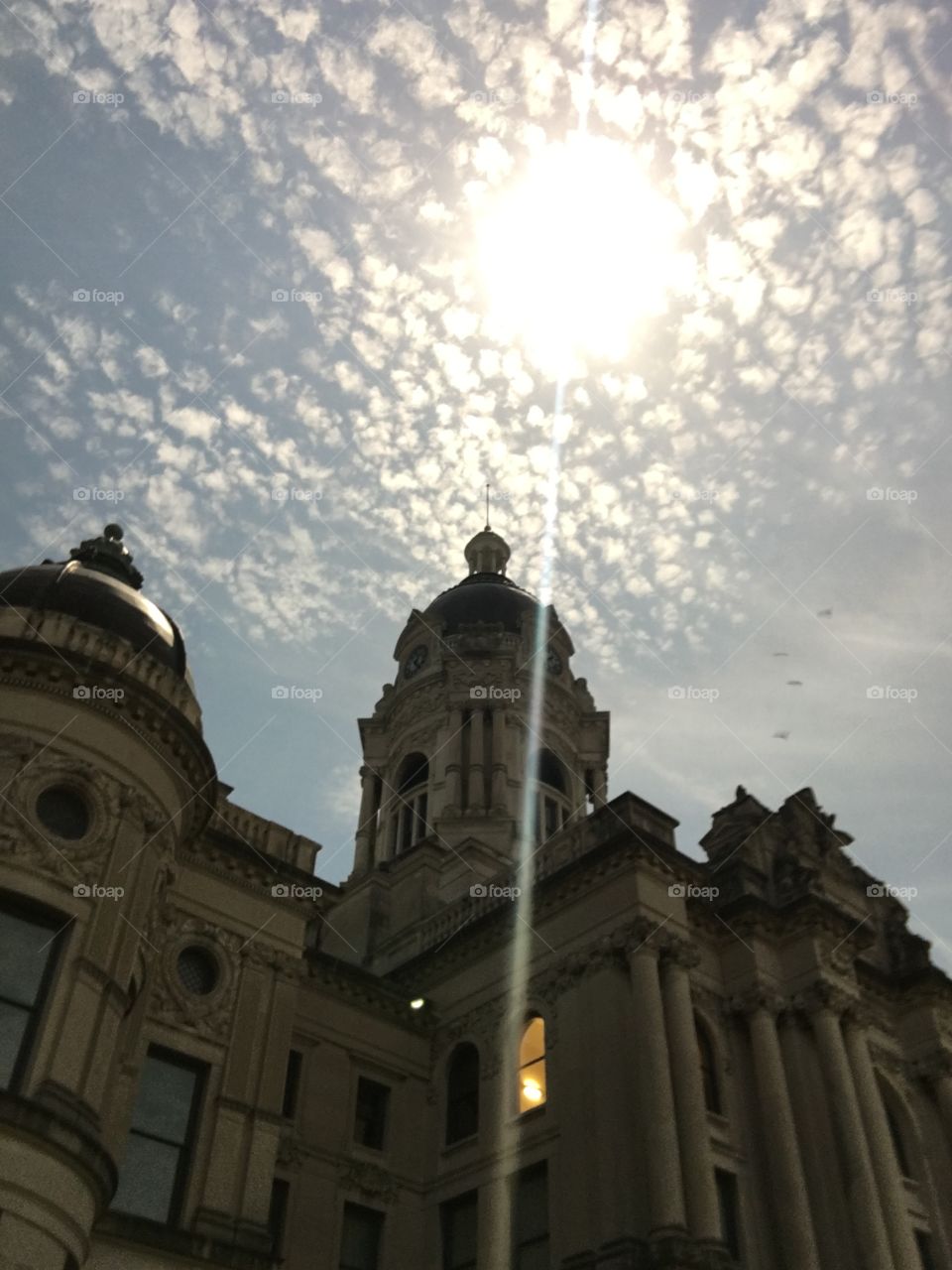 Eclipse 2017 Evansville Indiana courthouse