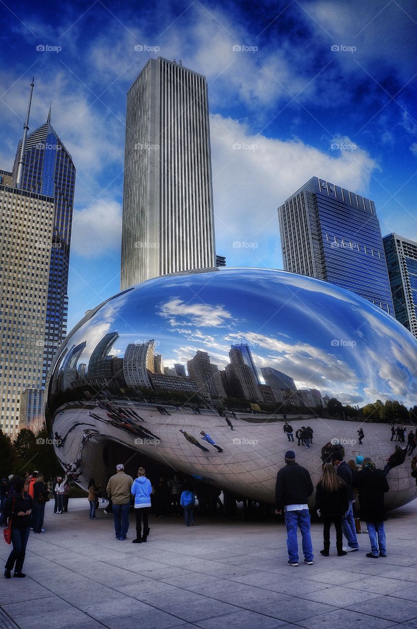 Cloud Gate sculpture Chicago