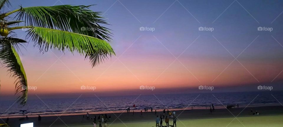 beautiful beach evening photography