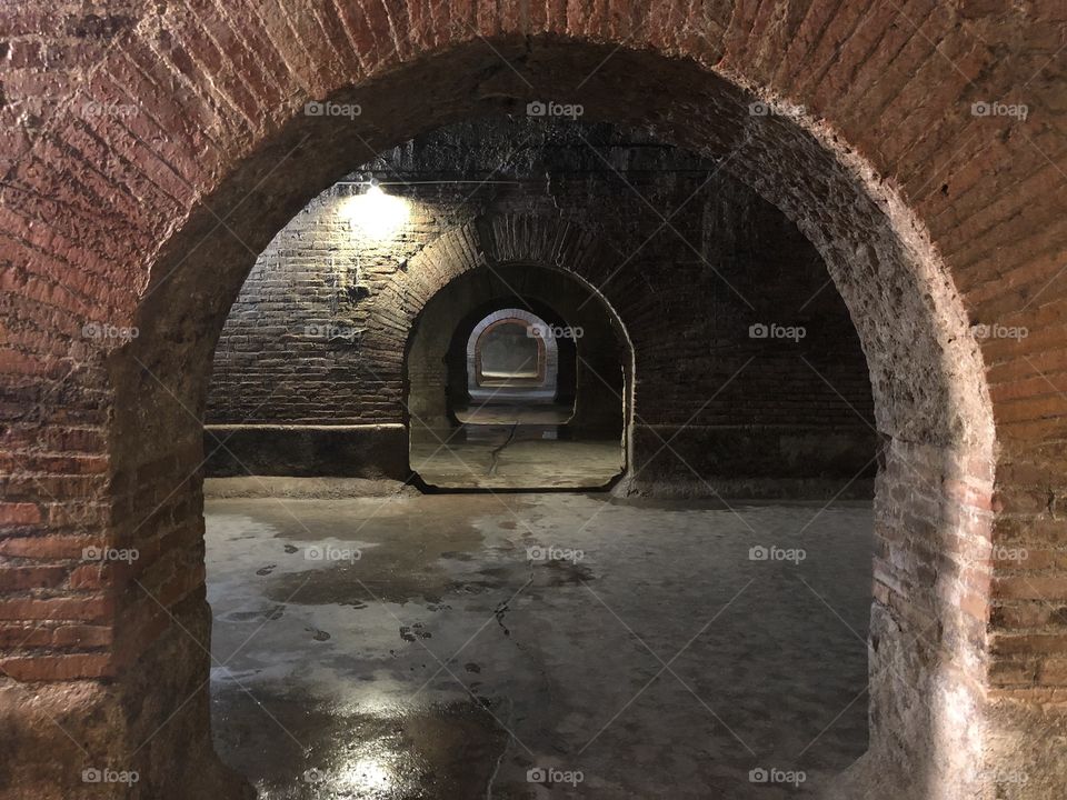 The Roman Cisterns, main hydraulic engineering monument designed in the Roman age realized between the 2 and 1 century B.C.