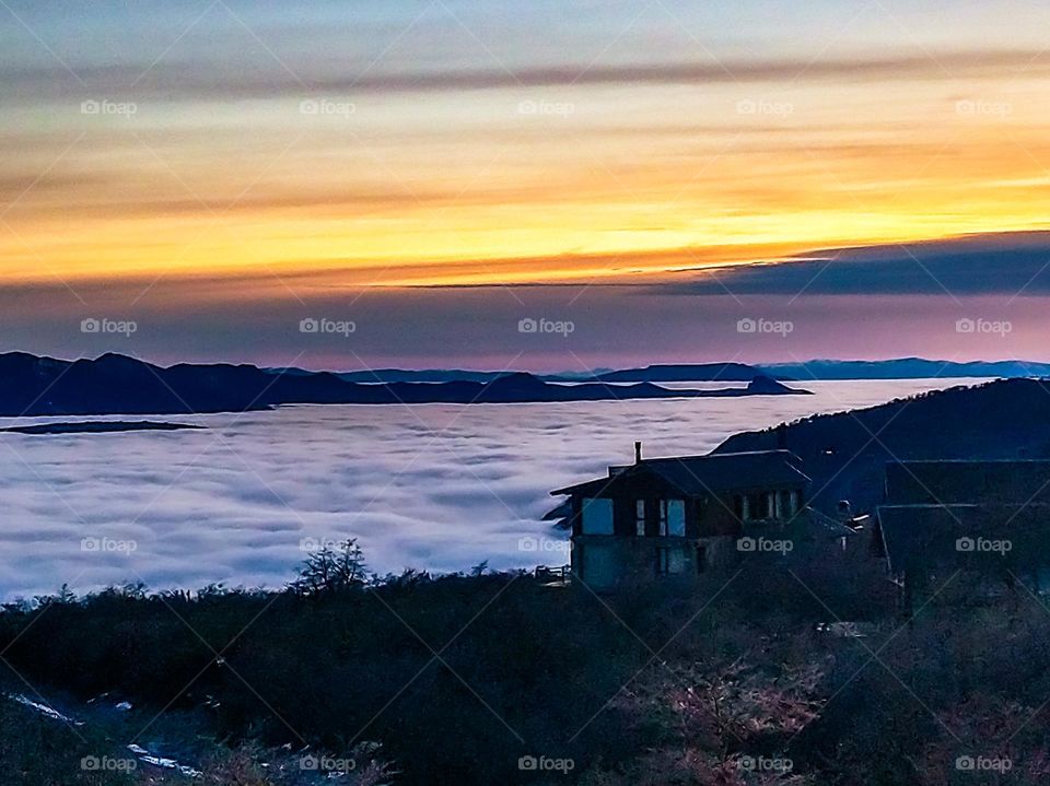 ver las nubes desde arriba