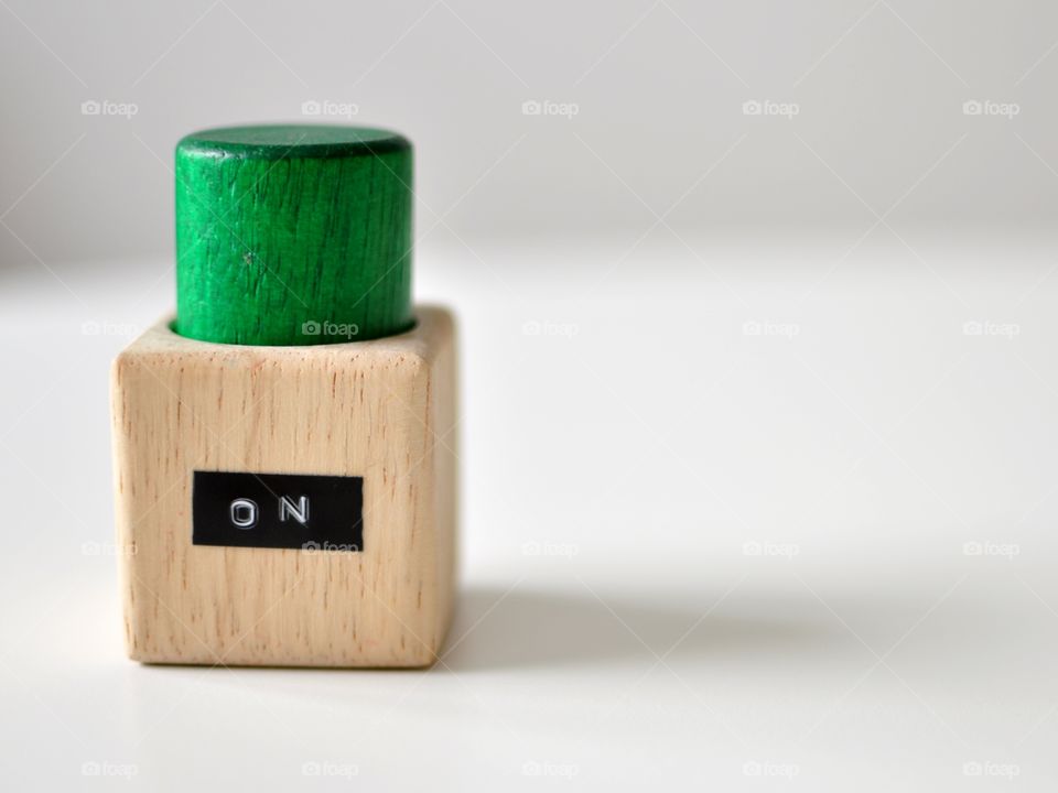 Green ON-button