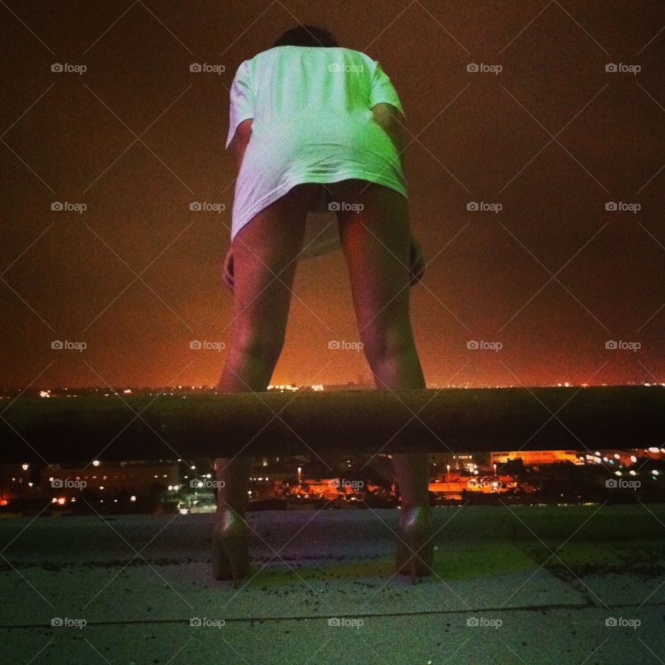 A view from the top overlooking Los Angeles. 