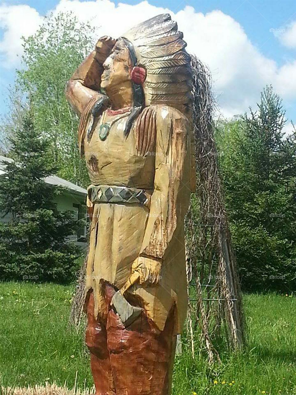 wooden Indian