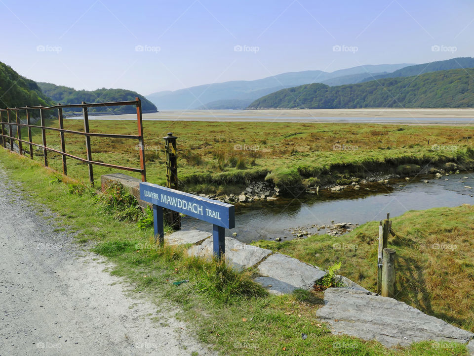 Trail. Mawddach trail Wales