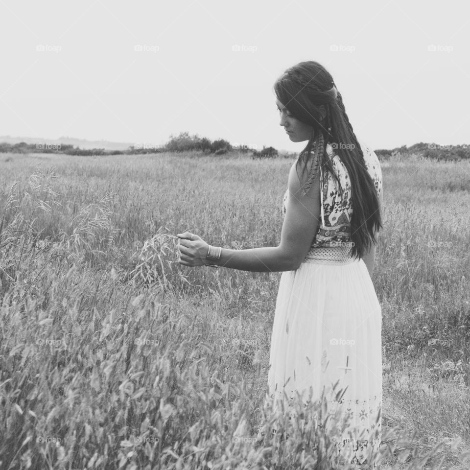 adventure in solitude. I wanted to practice self portraiture so I went into a field and this is just one of the images