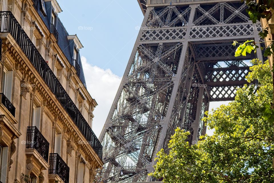 the facade of the house