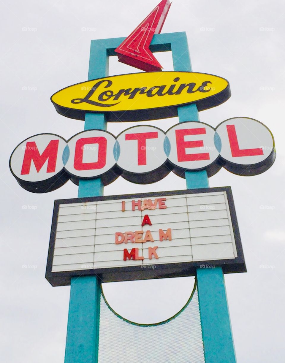 Marquee at Lorraine Motel in Memphis where MLK was assasinated. 